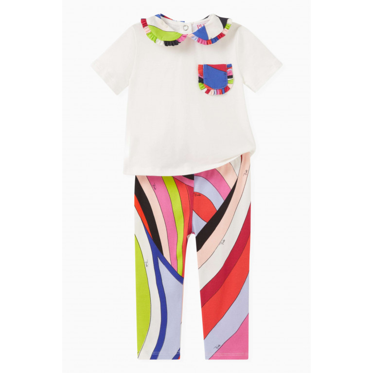Emilio Pucci - Abstract-print T-shirt in Cotton