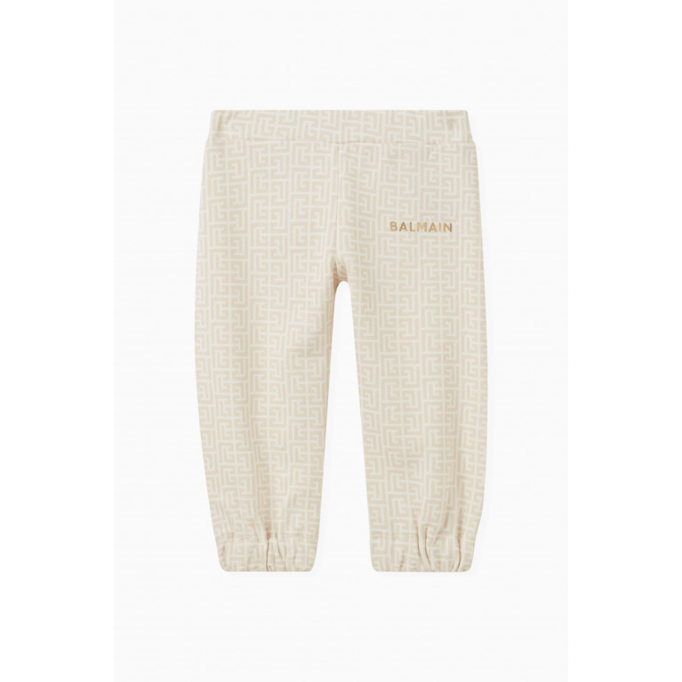 Balmain - Monogram Sweatpants in Cotton