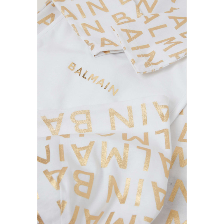 Balmain - Logo Sleepsuit Set in Cotton