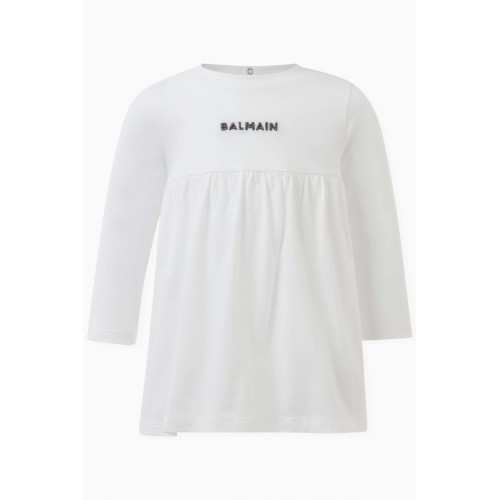 Balmain - Logo Dress & Bloomer Set in Cotton