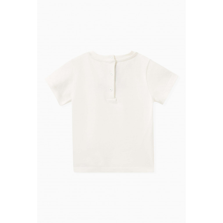 Balmain - Velvet Logo T-shirt in Cotton