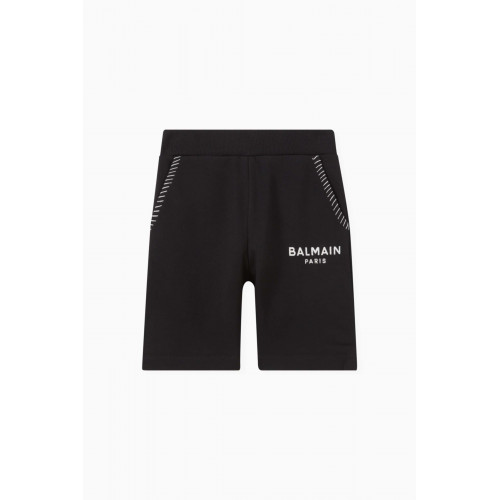 Balmain - Logo Shorts in Cotton Black