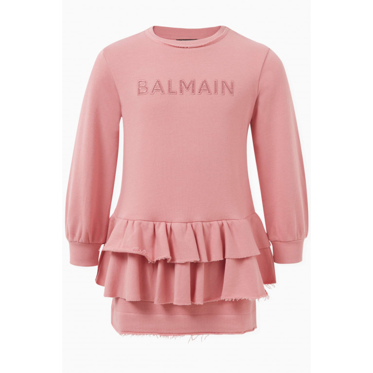 Balmain - Logo Dress in Organic Cotton