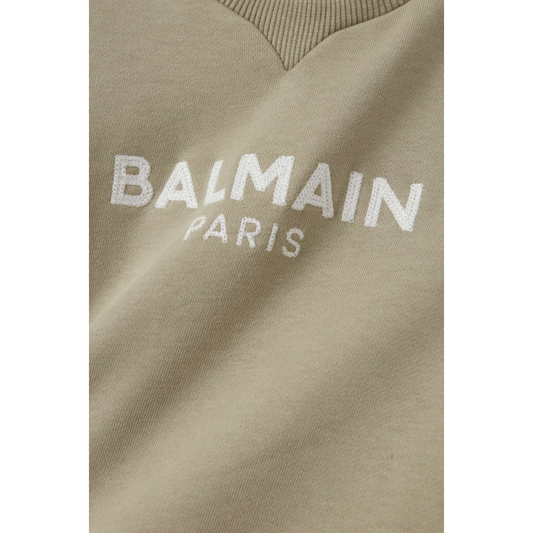 Balmain - Logo Print Sweatshirt in Cotton