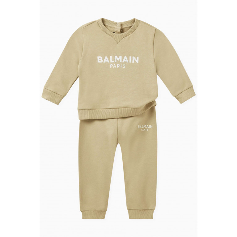 Balmain - Logo-embroidered Sweatpants in Cotton