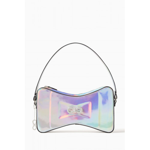 Mach&Mach - Large Bow-shaped Bag in Iridescent Leather