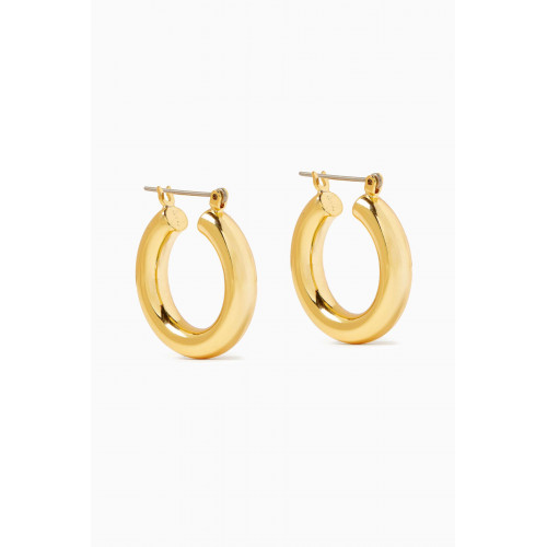 Luv Aj - Baby Amalfi Tube Hoops in Gold-plated Brass