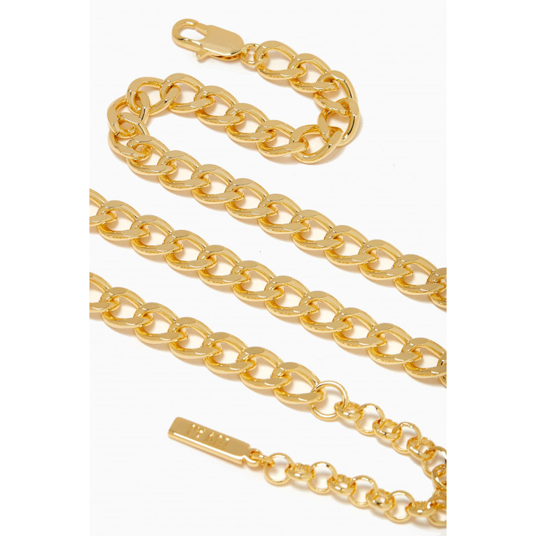 Luv Aj - Classique Curb Chain in Gold-plated Brass, 8mm