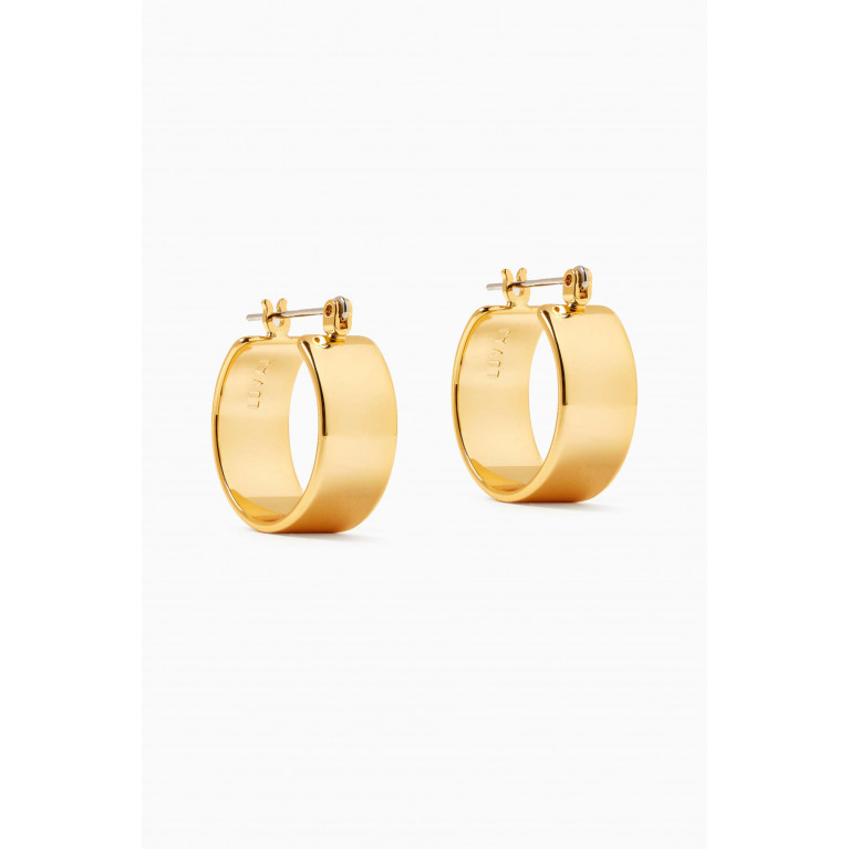 Luv Aj - Positano Hoops in Gold-plated Brass