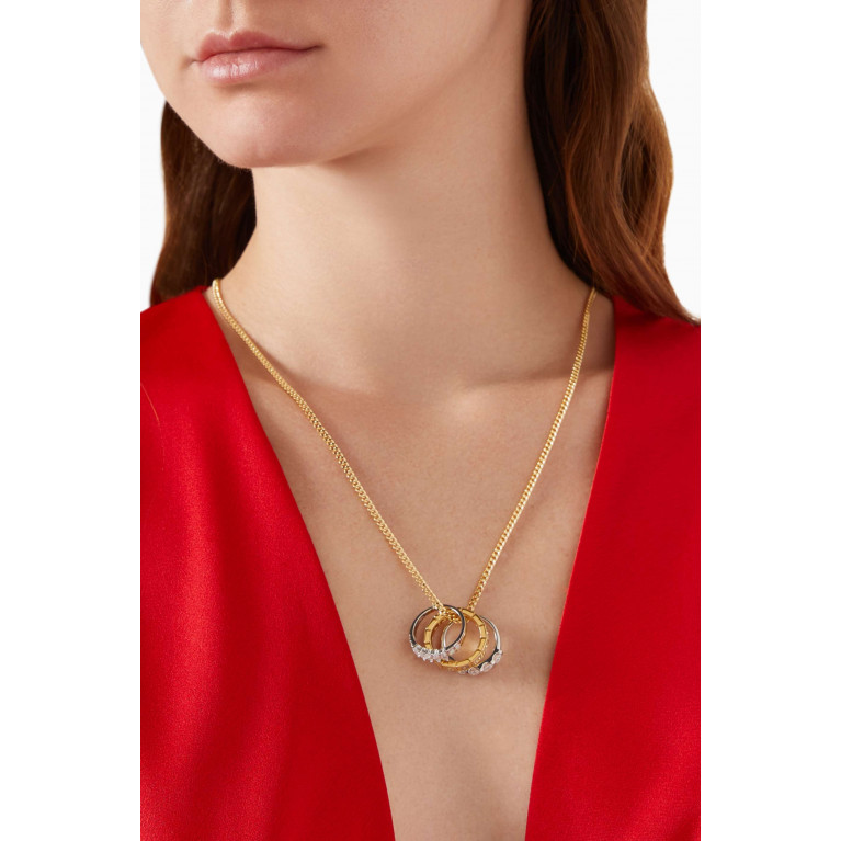 Luv Aj - Marry Me Charm Necklace in Gold-plated Brass