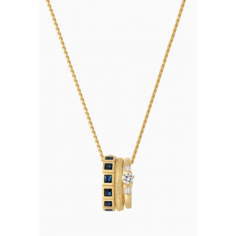 Luv Aj - Marry Me Charm Necklace in Gold-plated Brass