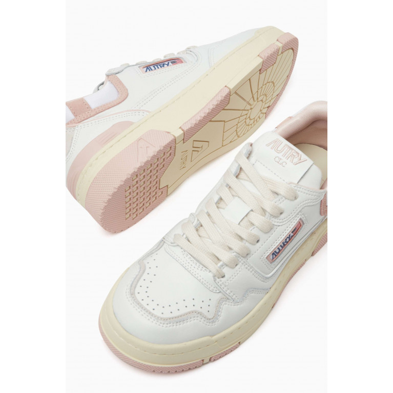 Autry - Rolw MM15 Low-top Sneakers in Leather Pink