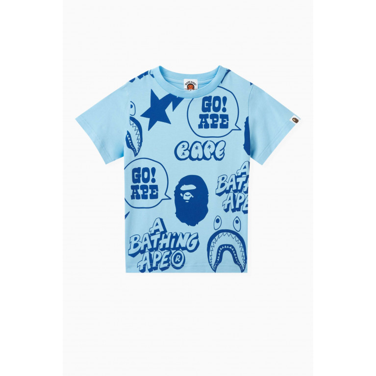 A Bathing Ape - Graffiti Loose-fit T-shirt in Cotton-jersey Neutral