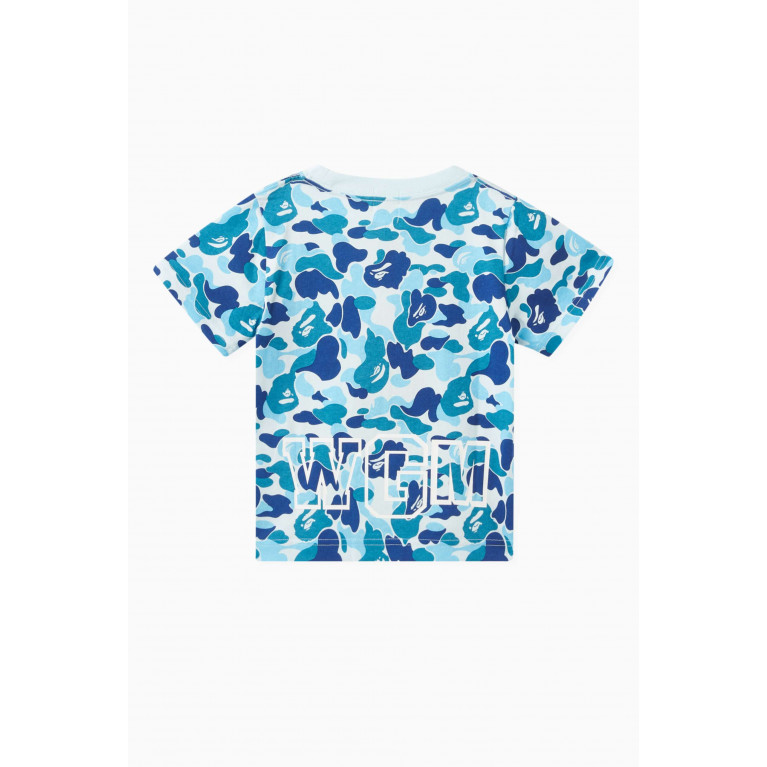 A Bathing Ape - Camo Shark-print T-shirt in Cotton-jersey