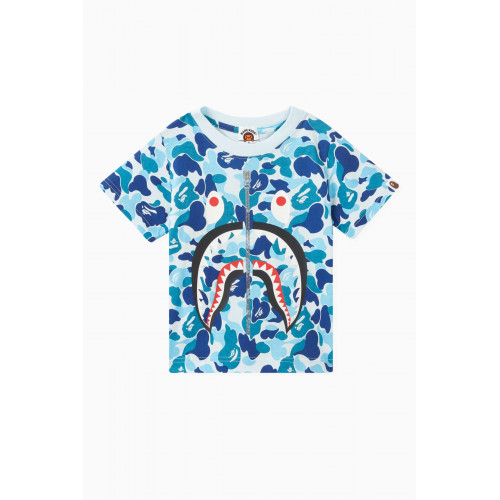 A Bathing Ape - Camo Shark-print T-shirt in Cotton-jersey
