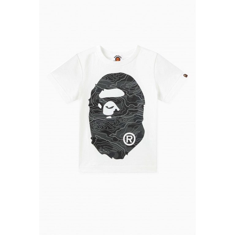 A Bathing Ape - Camo Ape Head T-shirt in Cotton-jersey