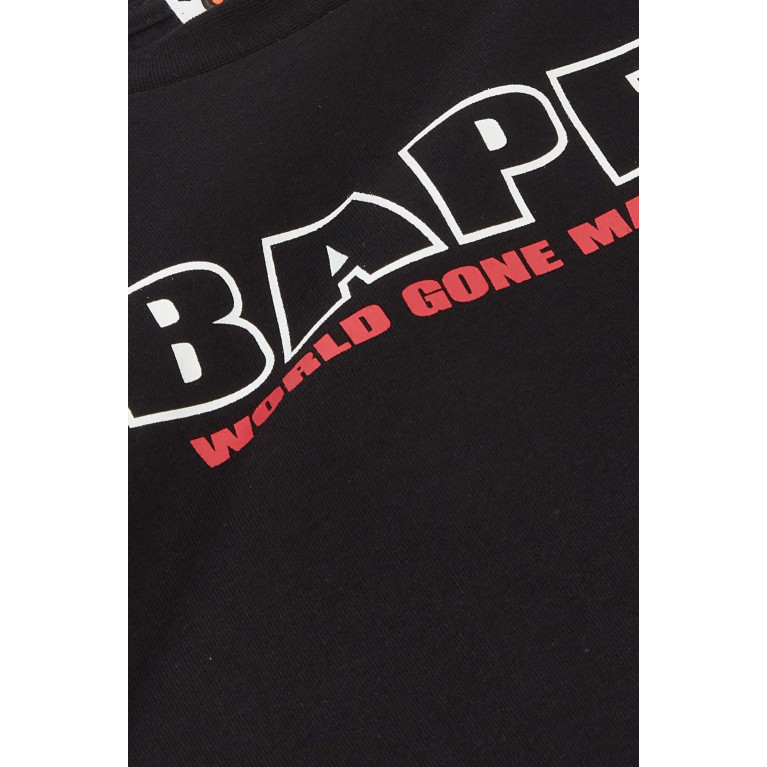A Bathing Ape - Logo-print T-shirt in Cotton-jersey Black