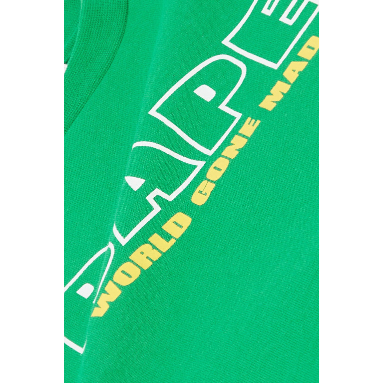 A Bathing Ape - Logo-print T-shirt in Cotton-jersey Green