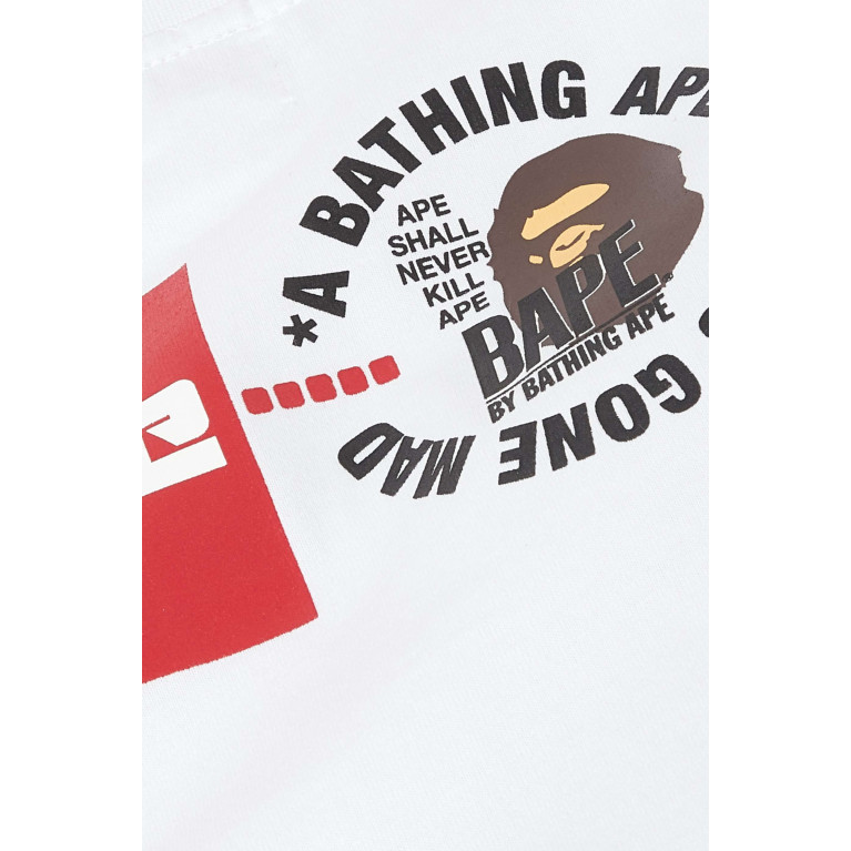A Bathing Ape - Logo-print T-shirt in Cotton-jersey White