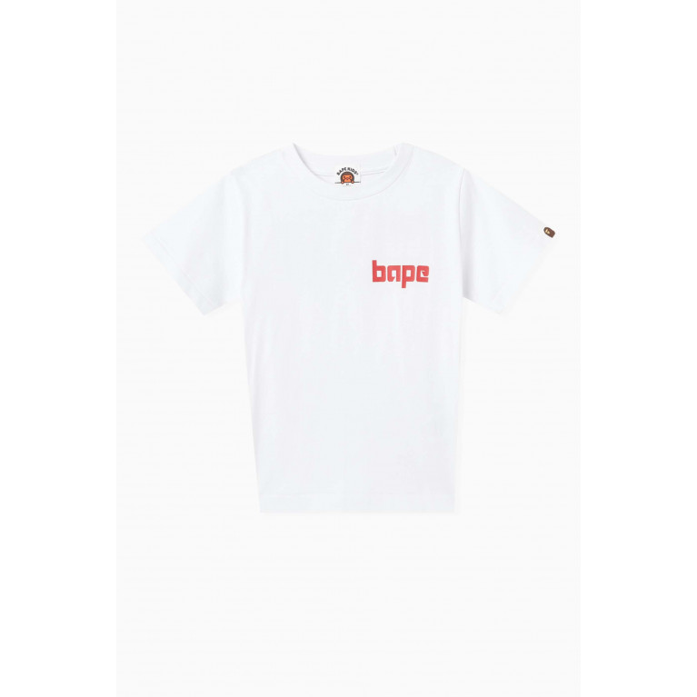A Bathing Ape - Logo-print T-shirt in Cotton-jersey White