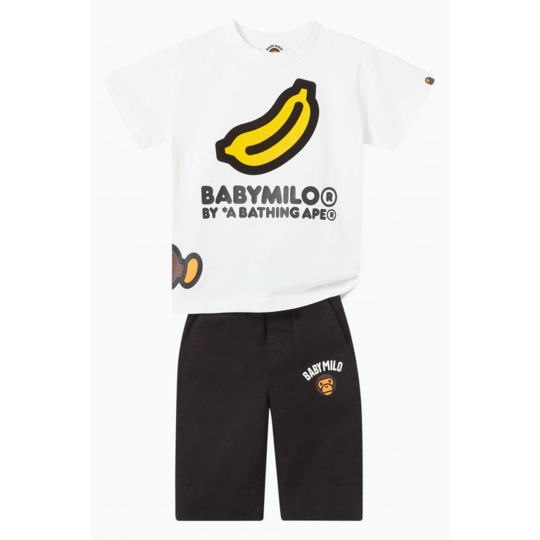 A Bathing Ape - Sleeping Baby Banana Milo T-shirt in Cotton-jersey White