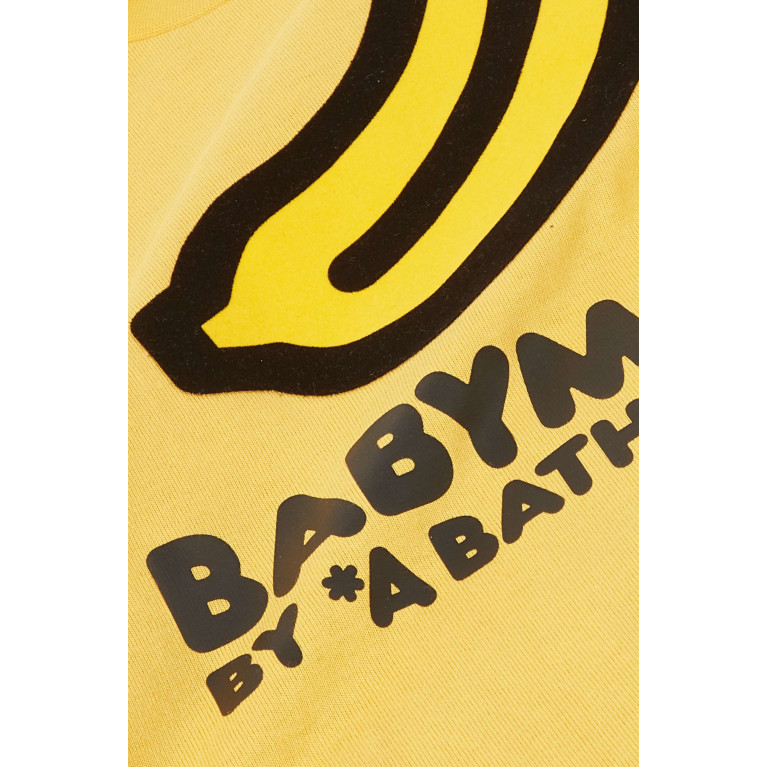 A Bathing Ape - Sleeping Baby Banana Milo T-shirt in Cotton-jersey Yellow