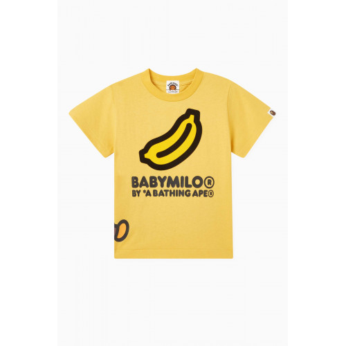 A Bathing Ape - Sleeping Baby Banana Milo T-shirt in Cotton-jersey Yellow