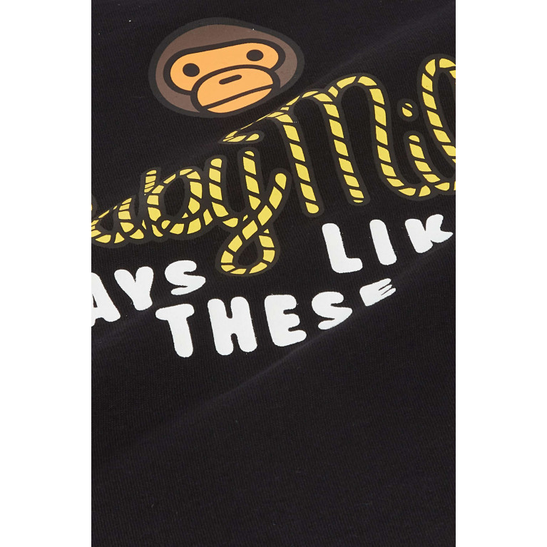 A Bathing Ape - Baby Milo Pocket-print T-shirt in Cotton-jersey Black