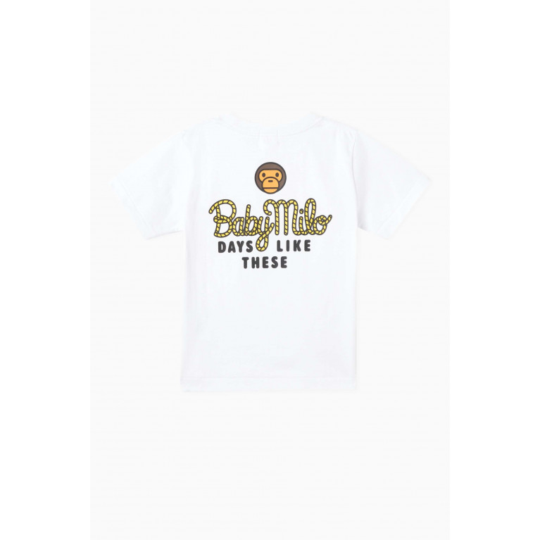 A Bathing Ape - Baby Milo Pocket-print T-shirt in Cotton-jersey White