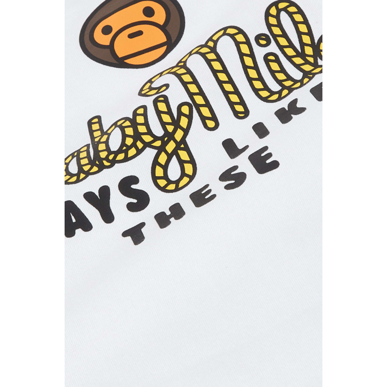 A Bathing Ape - Baby Milo Pocket-print T-shirt in Cotton-jersey White