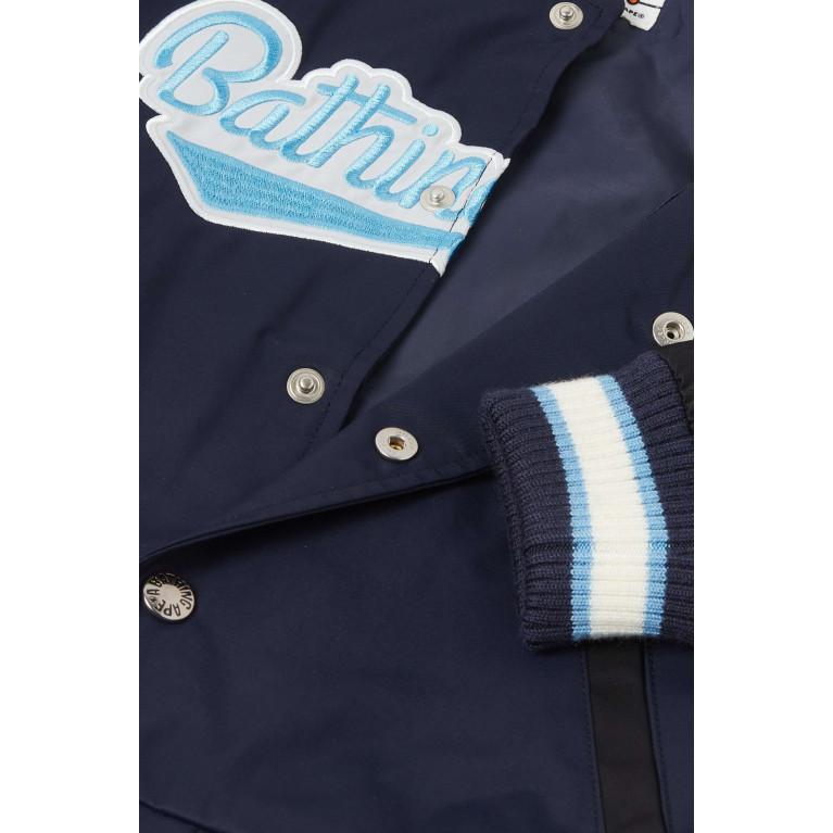 A Bathing Ape - Logo Patch Stadium Jacket in Cotton & Nylon