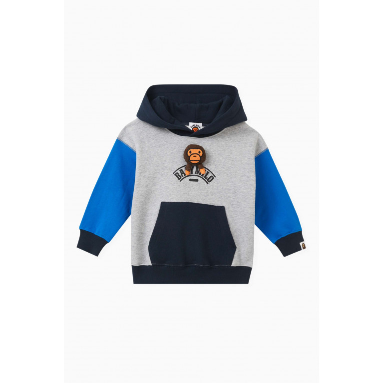 A Bathing Ape - Baby Milo Colour-block Relaxed Hoodie in Cotton-fleece