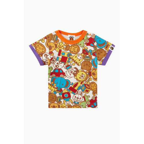 A Bathing Ape - Baby Milo Toy Box Relaxed T-shirt in Jersey