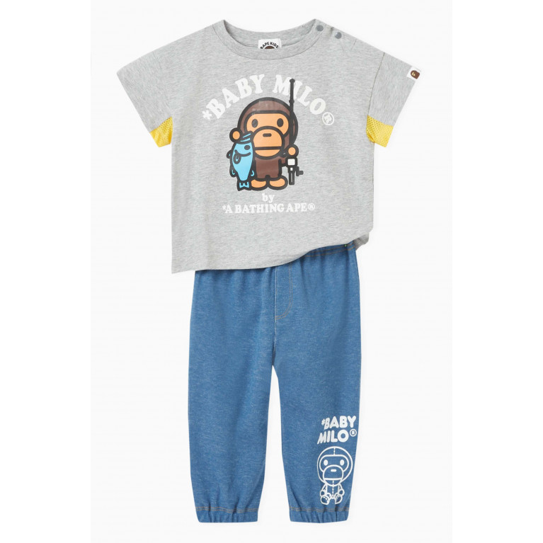 A Bathing Ape - Baby Milo Toy Pants in Cotton-blend Neutral