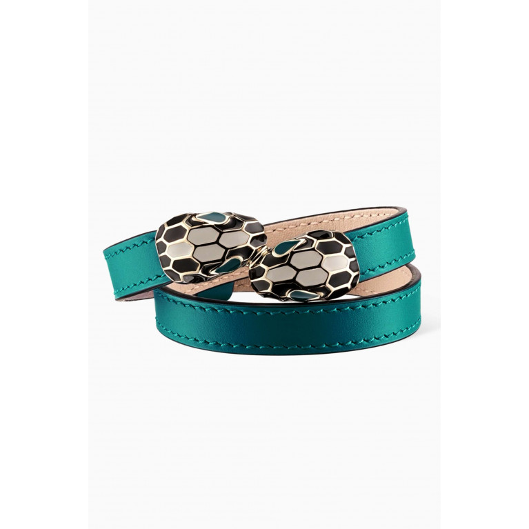 BVLGARI - Serpenti Forever Wrap Bracelet in Leather