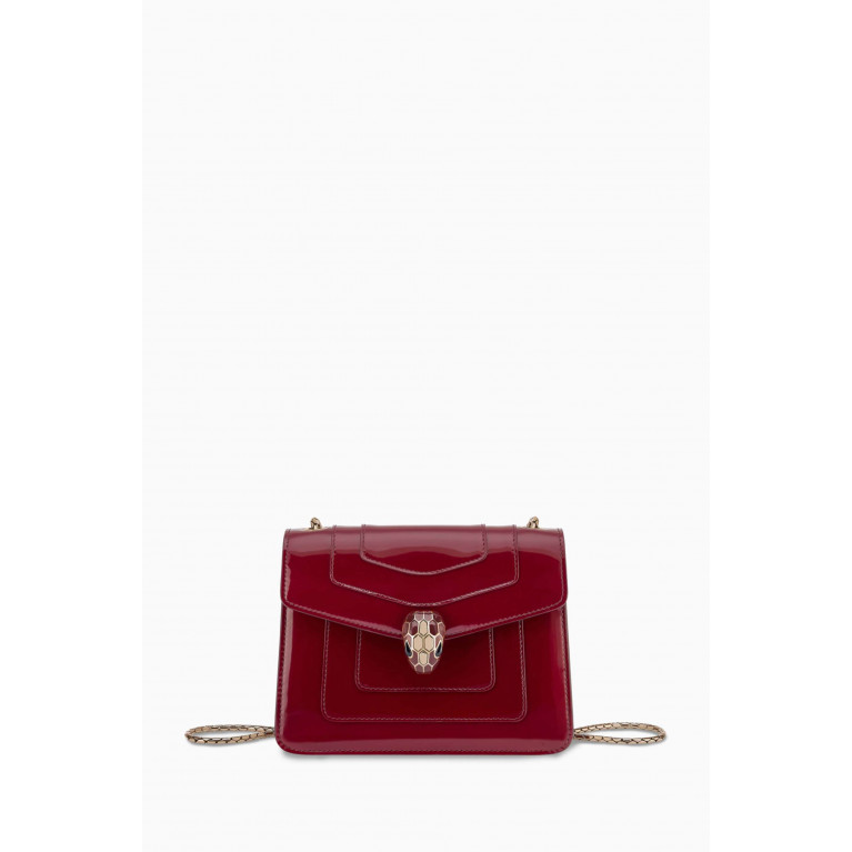 BVLGARI - Small Serpenti Forever Crossbody Bag in Shiny Brushed Leather