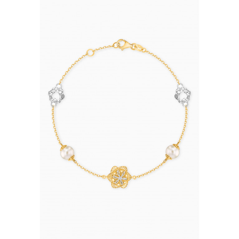 Damas - Kiku Freshwater Pearl Bracelet in 18kt Gold