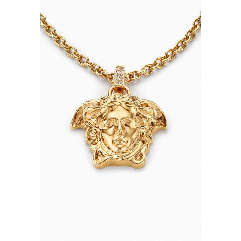 Versace - La Medusa Crystal Necklace in Metal