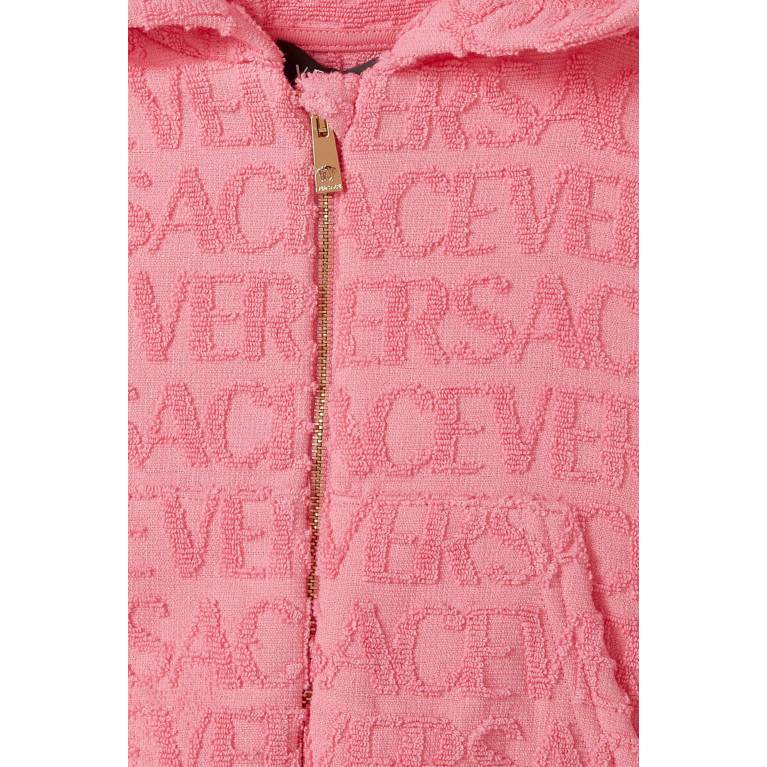 Versace - Logo-embroidered Sweatshirt in Cotton Terry