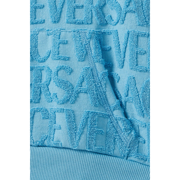 Versace - Logo-embroidered Sweatshirt in Cotton Terry
