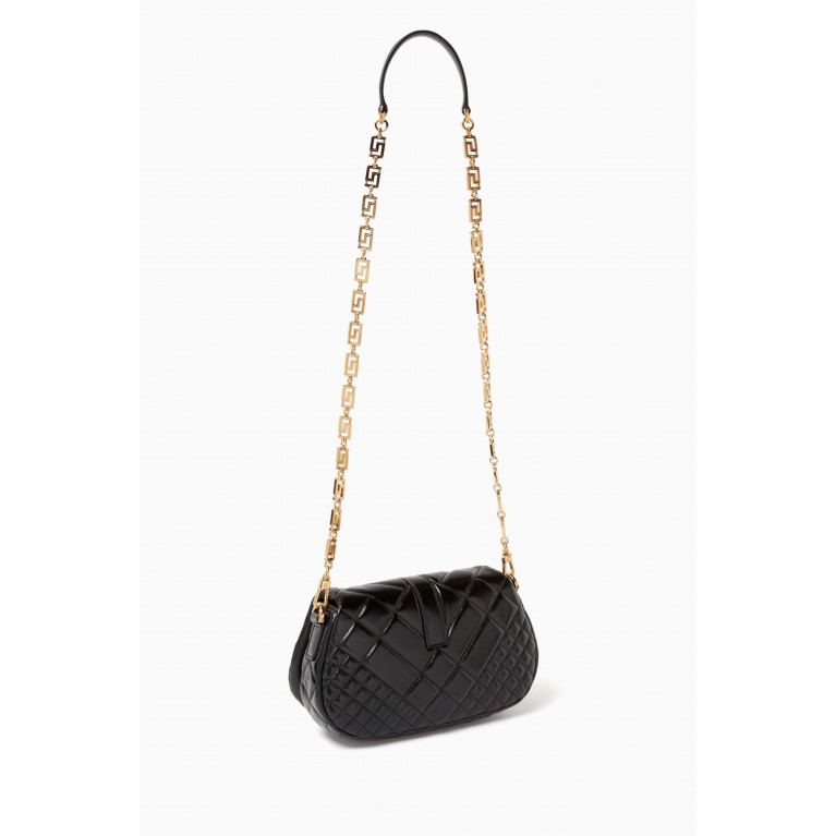 Versace - Greca Goddess Crossbody Bag in Quilted Calf Leather