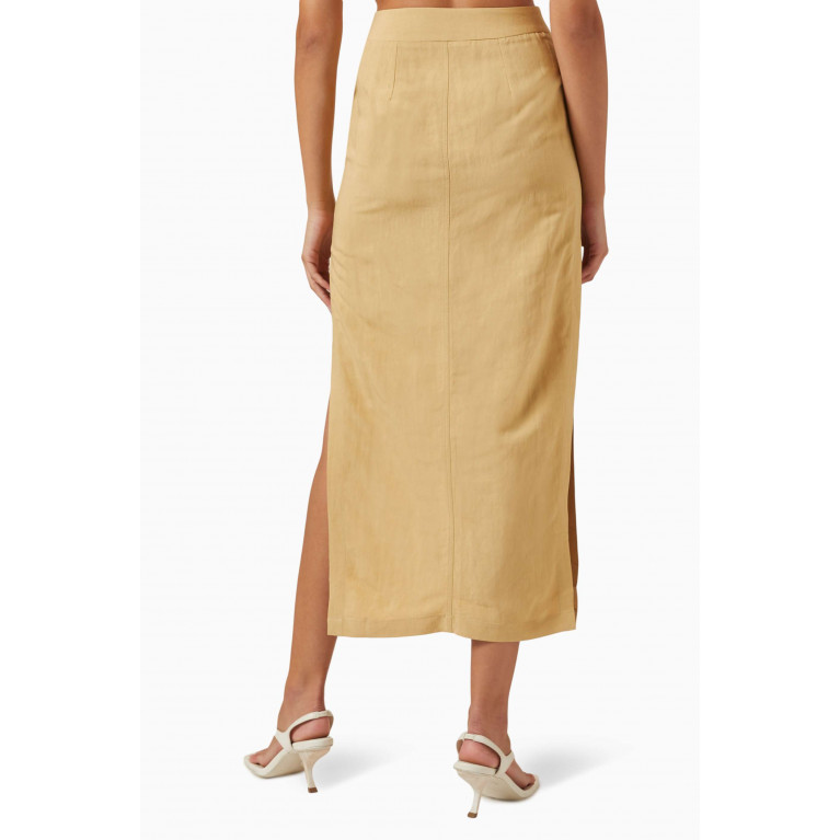 Just Bee Queen - Camp Maxi Skirt in Stretch-poplin