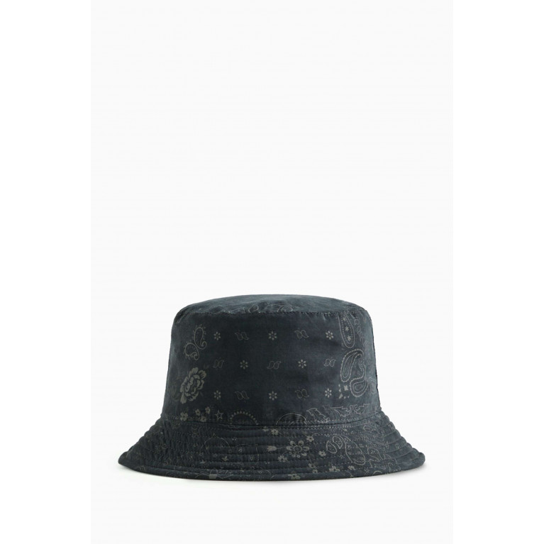 Kith - Paisley Bucket Hat in Fabric Black