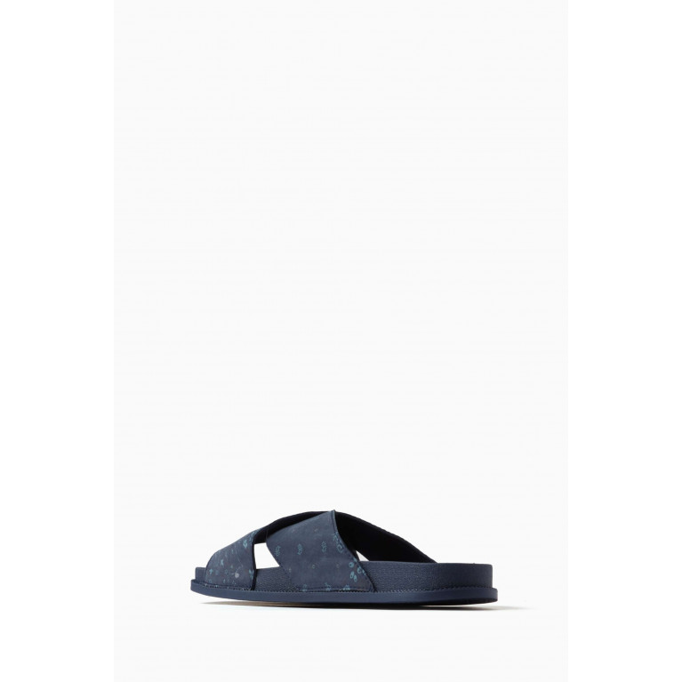 Kith - Crossover Slides in Fabric Blue
