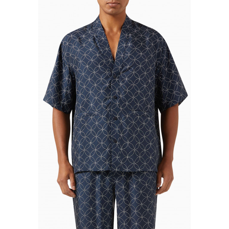 Kith - Geometric Stitch Gi Shirt in Silk