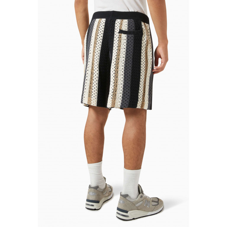 Kith - Curtis Crocheted Shorts in Cotton Black