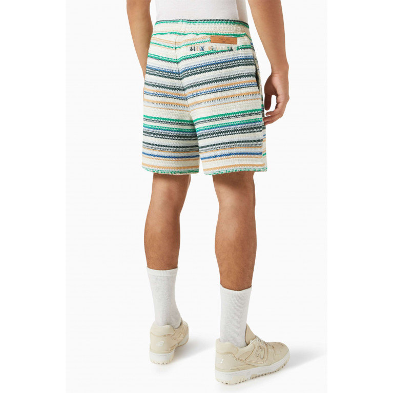 Kith - Curtis Woven Striped Shorts in Cotton