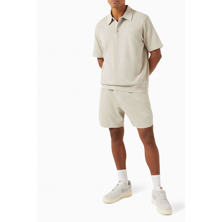 Kith - Graham Polo in Cotton Stretch Neutral