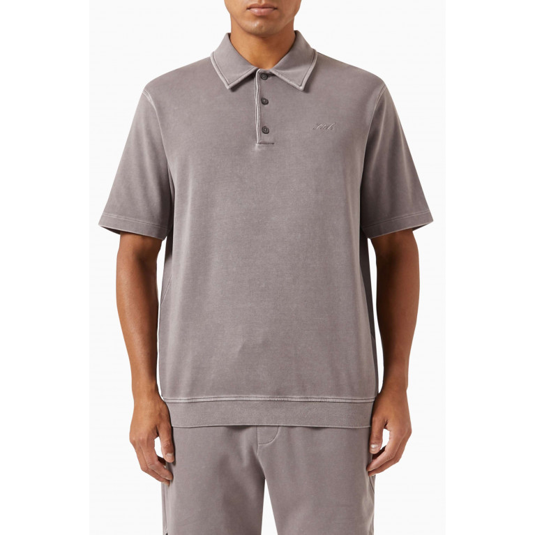 Kith - Graham Polo in Cotton Stretch Grey