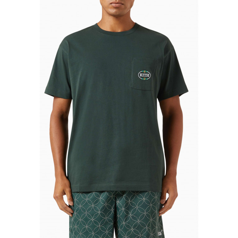 Kith - NY Rose Pocket T-shirt in Jersey Green